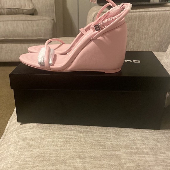 Alexander Wang Soft Pink Dahlia Wedge Sandal. Brand new never worn - Picture 3 of 4